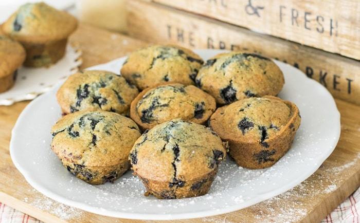 Un muffin aux bleuets sauvages