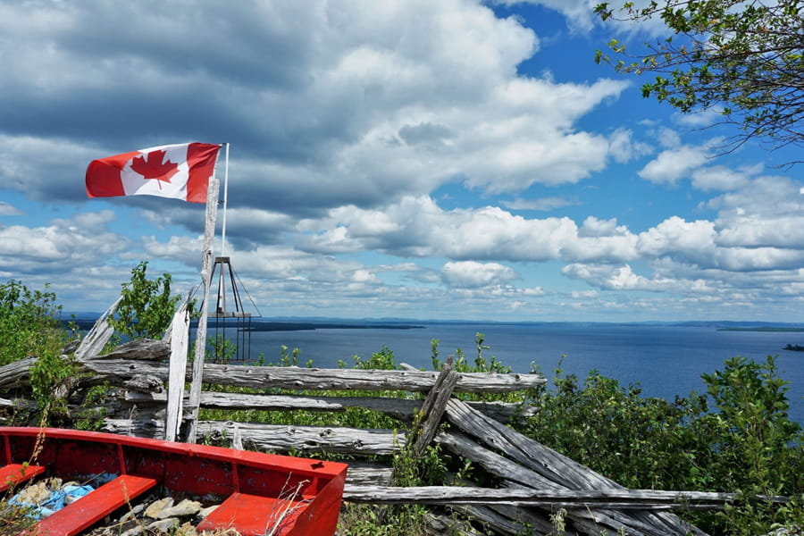Vue panoramique île Manitoulin