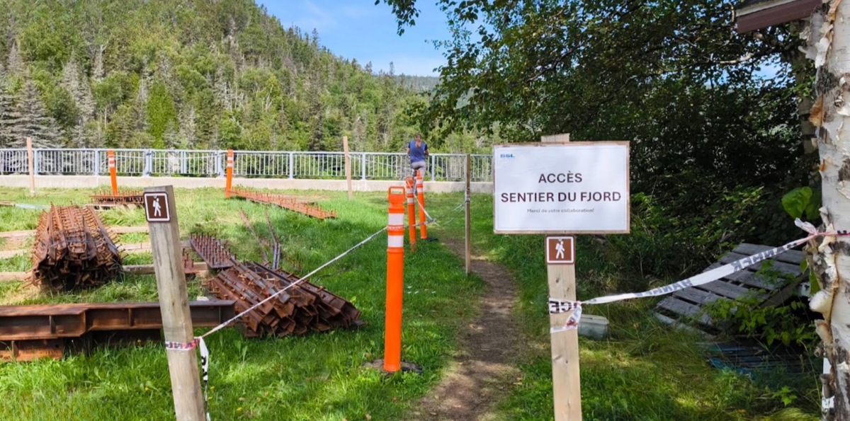 Début du sentier du Fjord