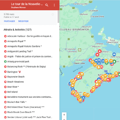 carte-interactive-nouvelle-ecosse Carte interactive Le Tour de la Nouvelle-Écosse avec 127 attraits
