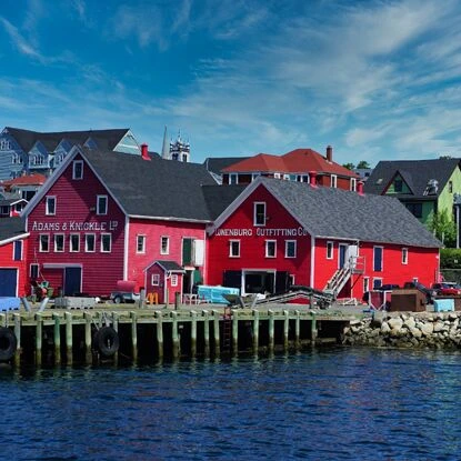 Maisons colorées à Lunenburg Maisons colorées à Lunenburg